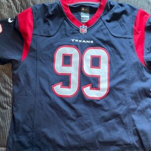 Nike On Field Houston Texans JJ Watt #99 Jersey Size XL Mens Blue Football